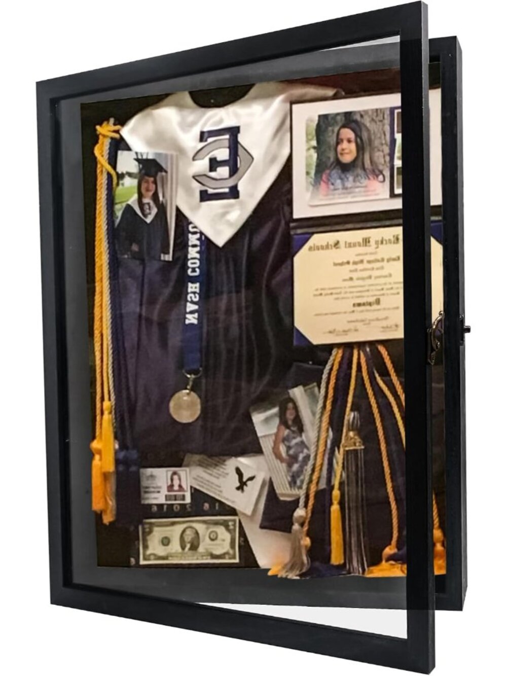 Graduation Shadow Box Frame 13x16,Black
